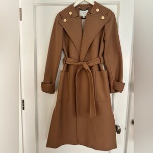 LK Bennett Camel Welma Coat Size 4